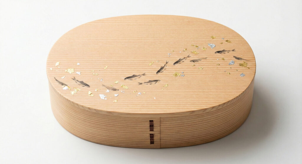Japanese Wooden Bento Box
