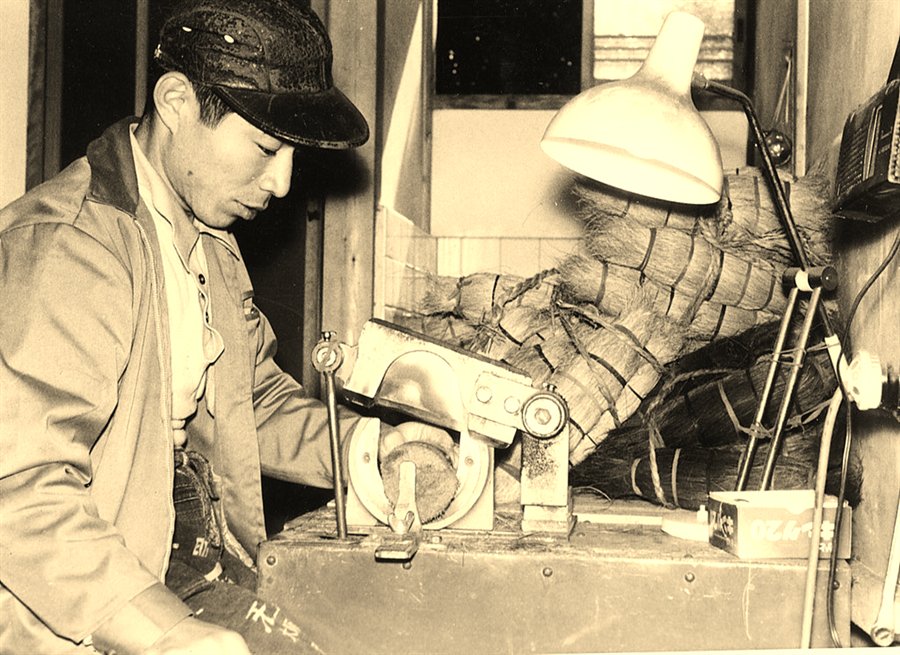 A maker at the workbench